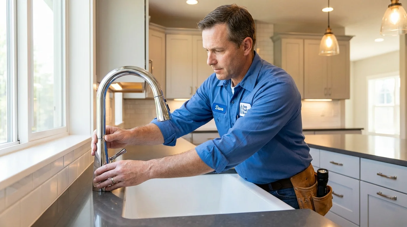 Kitchen faucet installation by Johns Plumbing LLC in Prattville